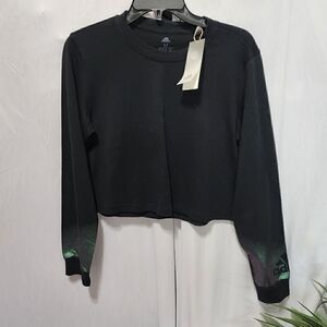 NWT Adidas holographic Crop Top size M D6